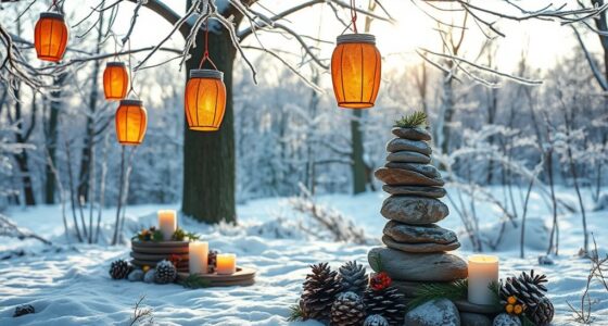 winter lanterns and altars