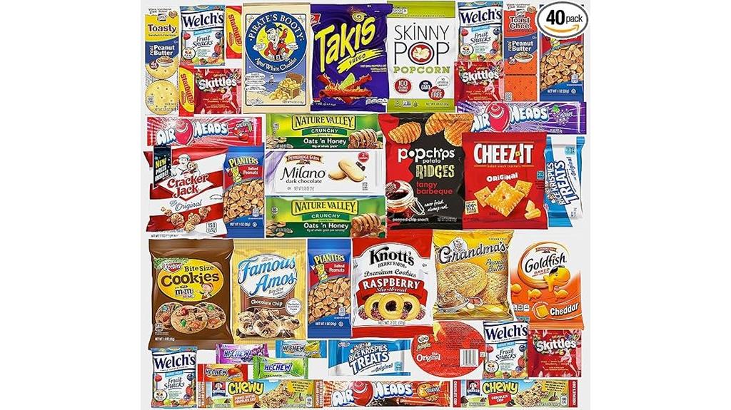 40 count variety snack pack