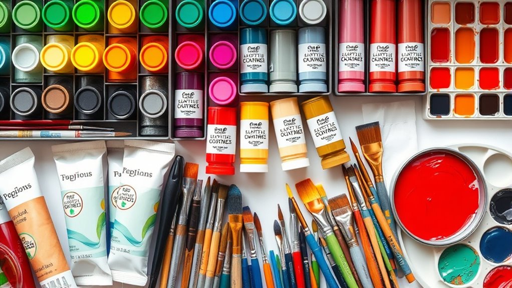 acrylic paint selection criteria
