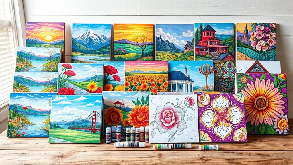 adult paint by number kits