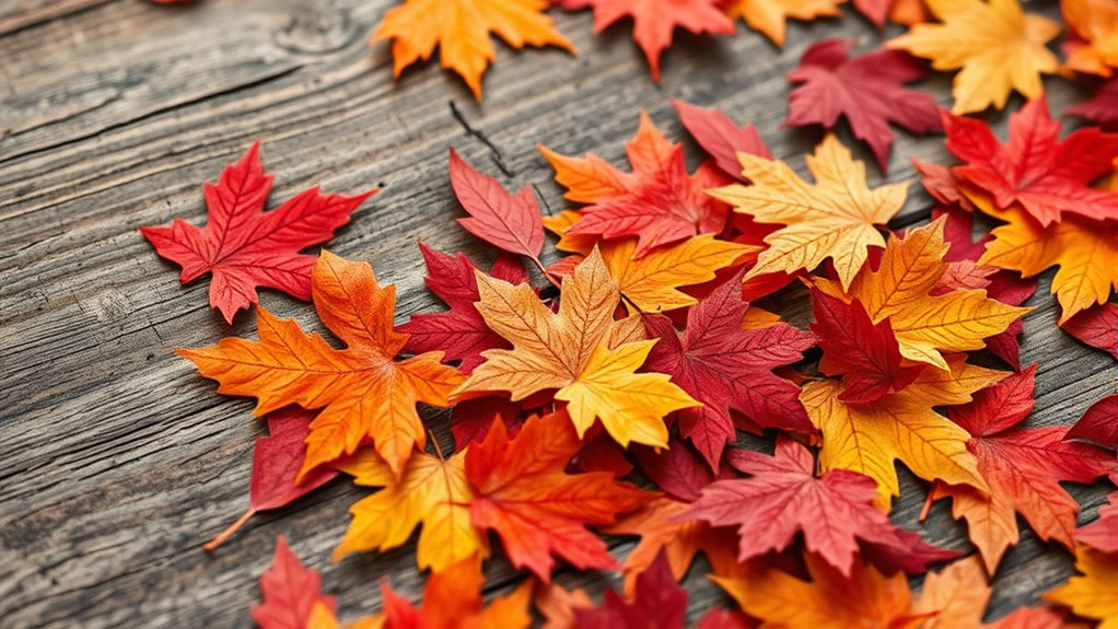 autumn leaf confetti collection