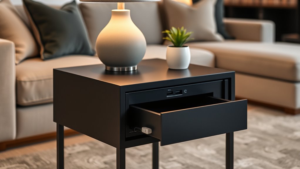 charging port and storage