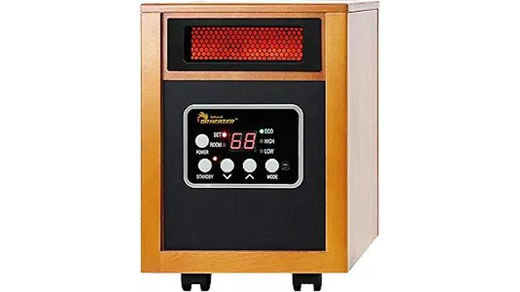 cherry colored infrared heater