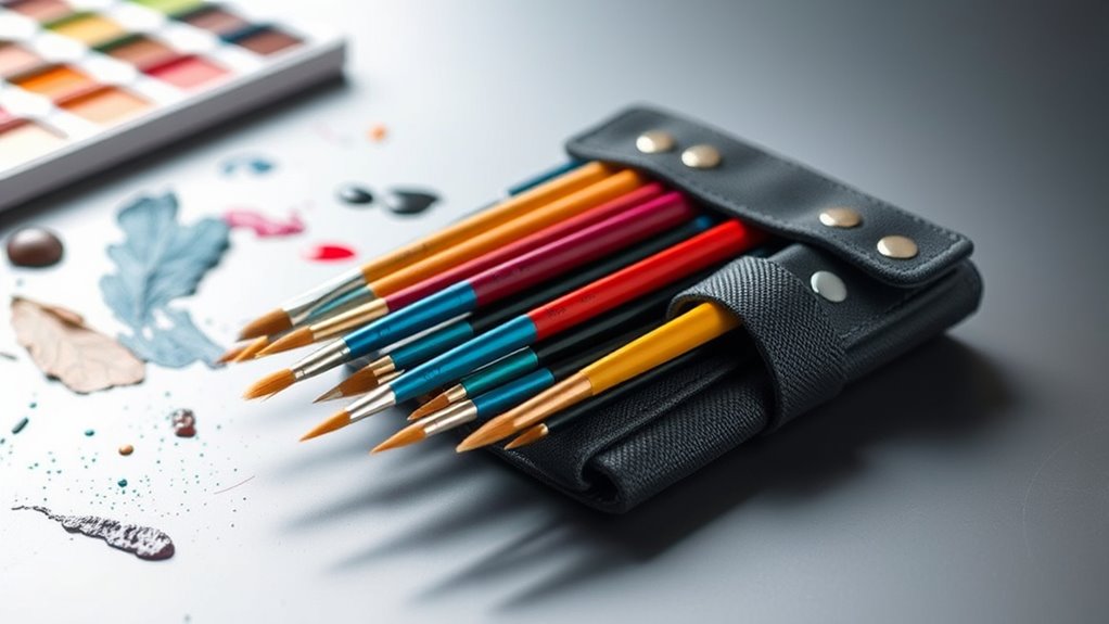 choosing portable watercolor brushes