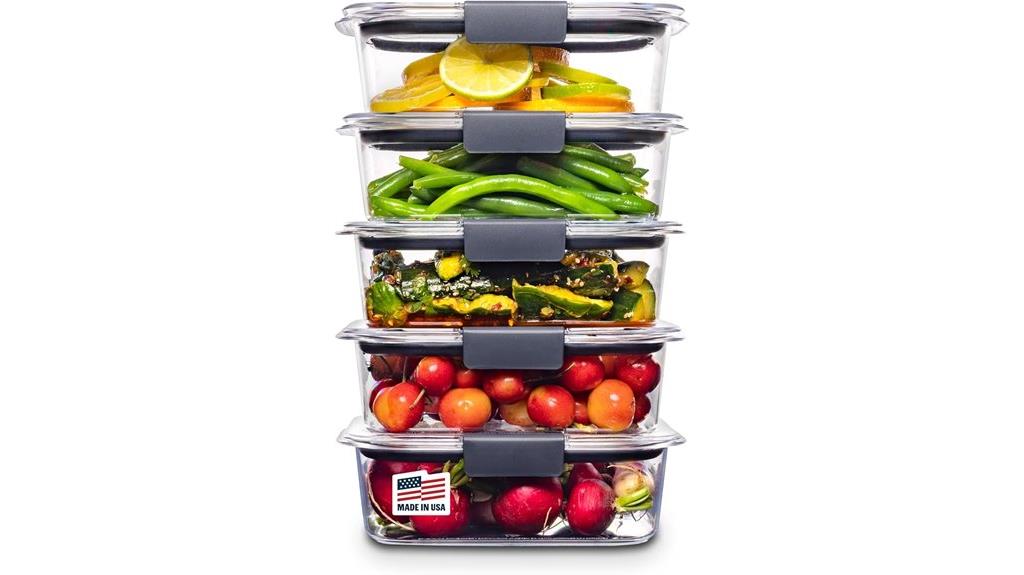 clear stackable food containers