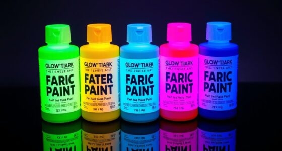 glow in the dark fabric paint set
