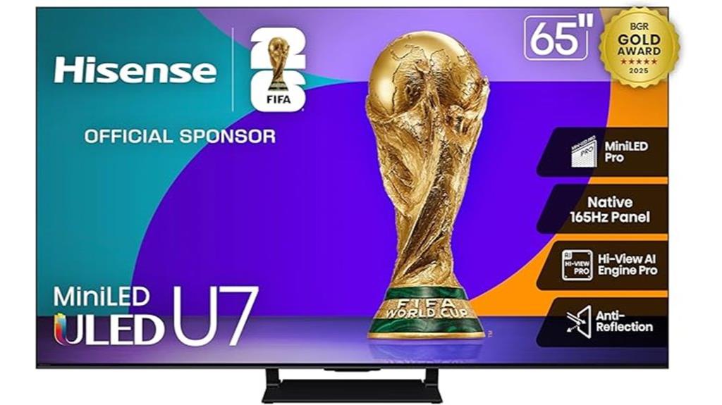 hisense 65 inch u7 tv