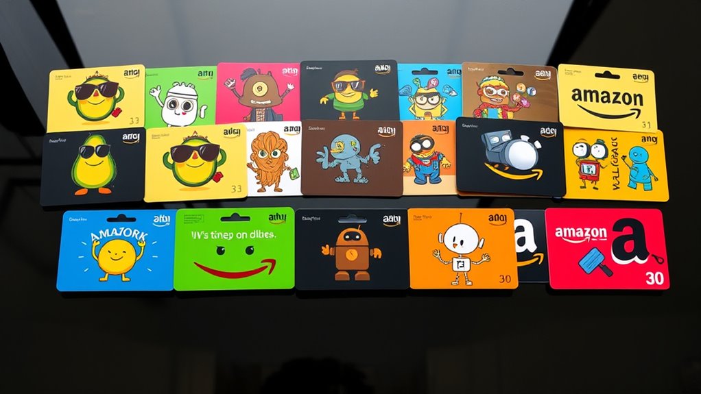 humorous amazon gift card designs