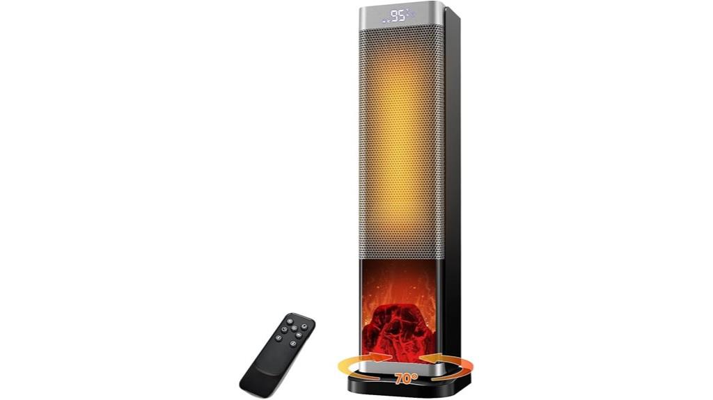 indoor space heater with remote