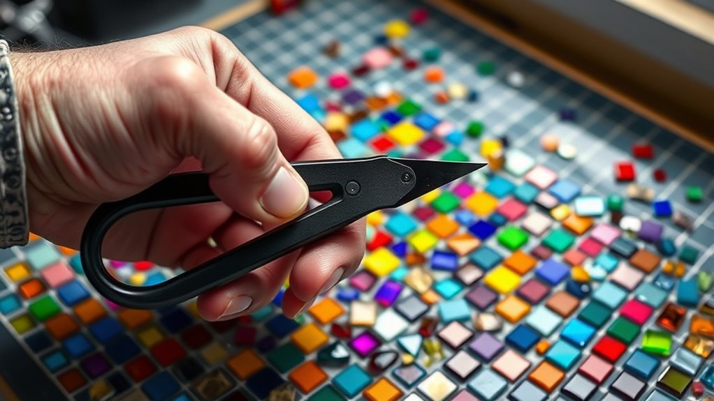 key mosaic glass cutting factors