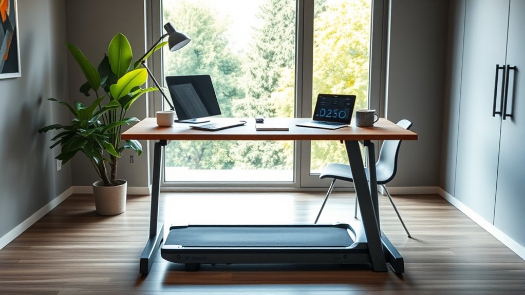 key treadmill desk features