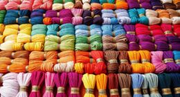 large colorful embroidery floss