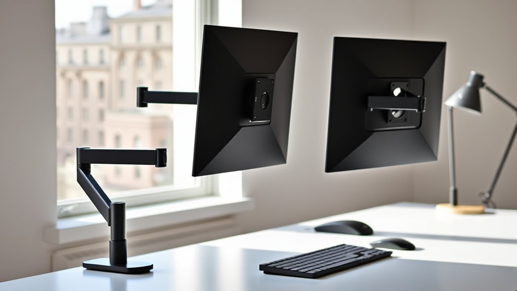 monitor arm compatibility and stability