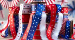 patriotic ribbon spool selection