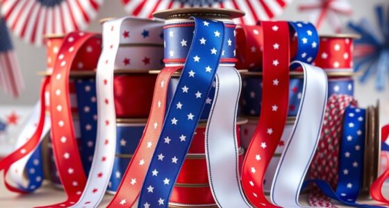 patriotic ribbon spool selection
