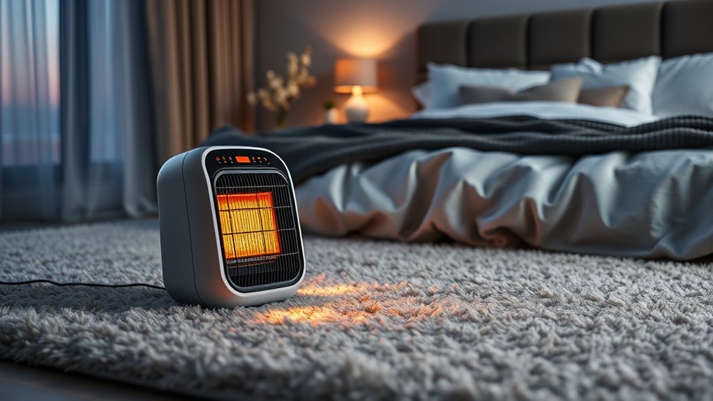 quiet safe portable heating