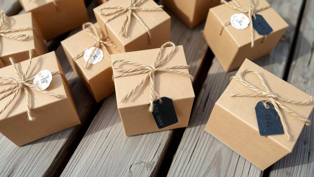 rustic wedding favor box kits