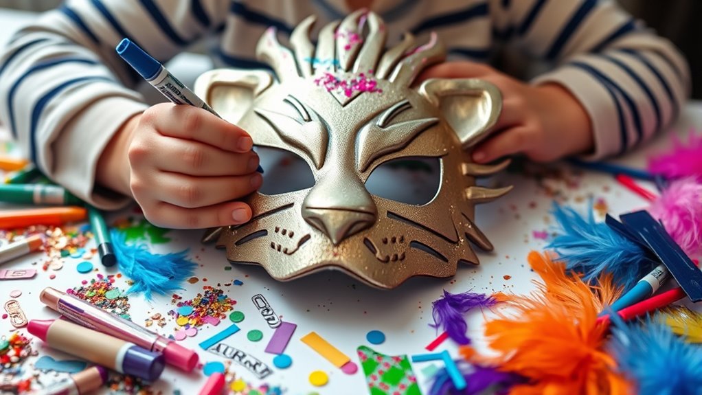 safe creative mask decorating