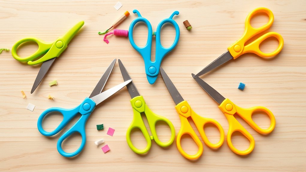 safe spring action kids scissors