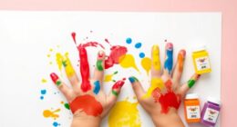 safe toddler finger paints