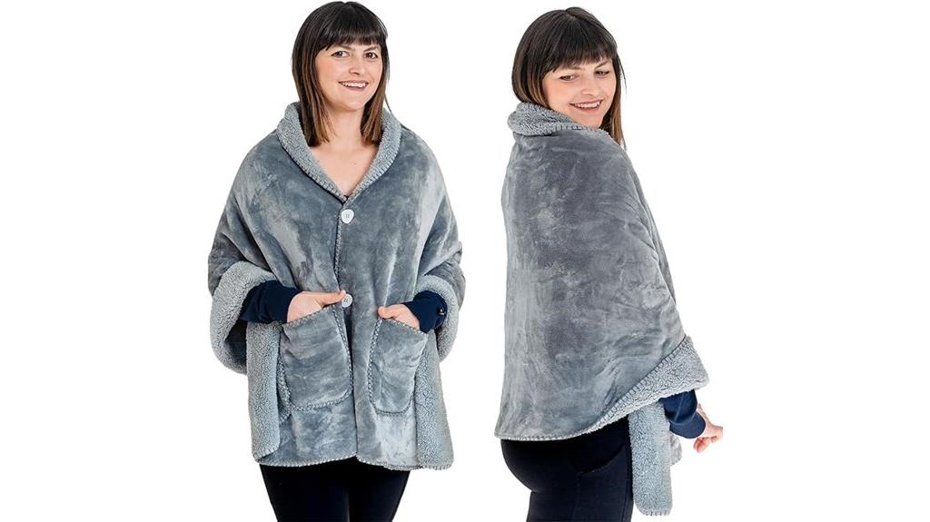 silver grey double blanket