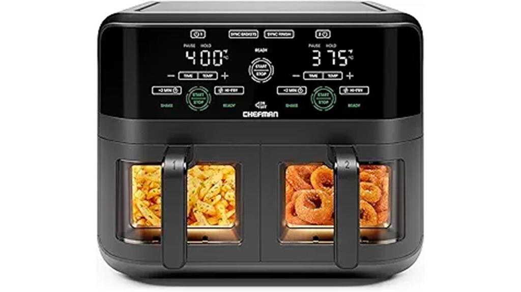 six quart dual basket