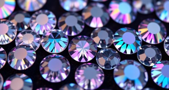 sparkling resin jewelry gems