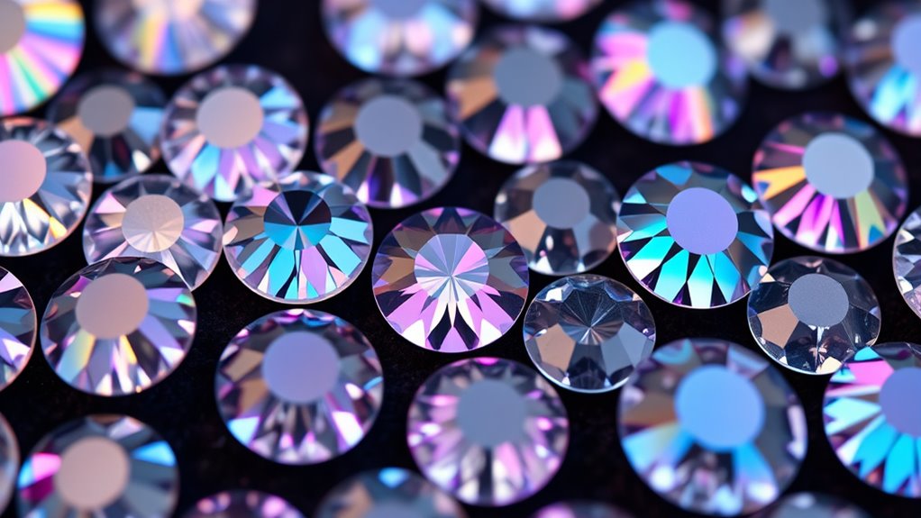 sparkling resin jewelry gems