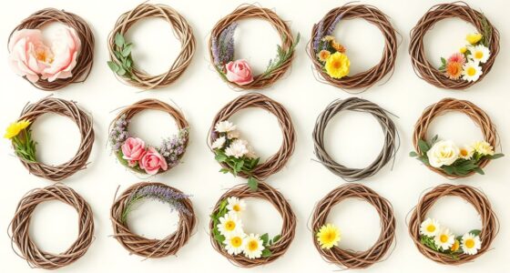 spring floral wreath bases
