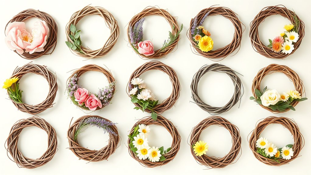 spring floral wreath bases