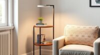 stylish shelving floor lamps