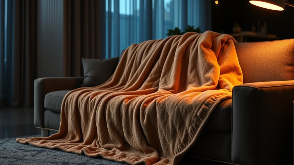 top dual zone heated throws