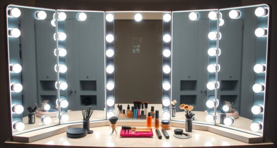 top lighted makeup mirrors