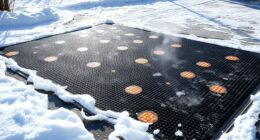 top snow melting mats