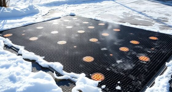 top snow melting mats