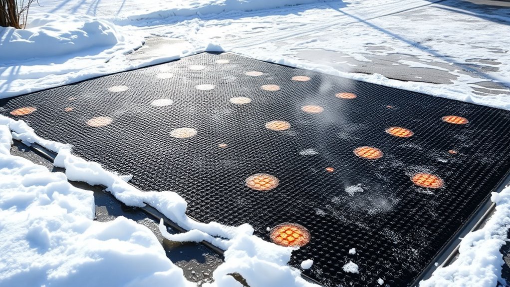 top snow melting mats