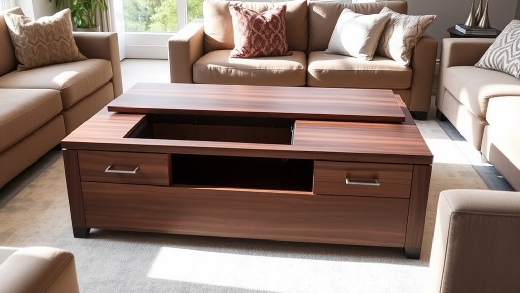 top storage coffee tables