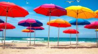 top windproof beach umbrellas
