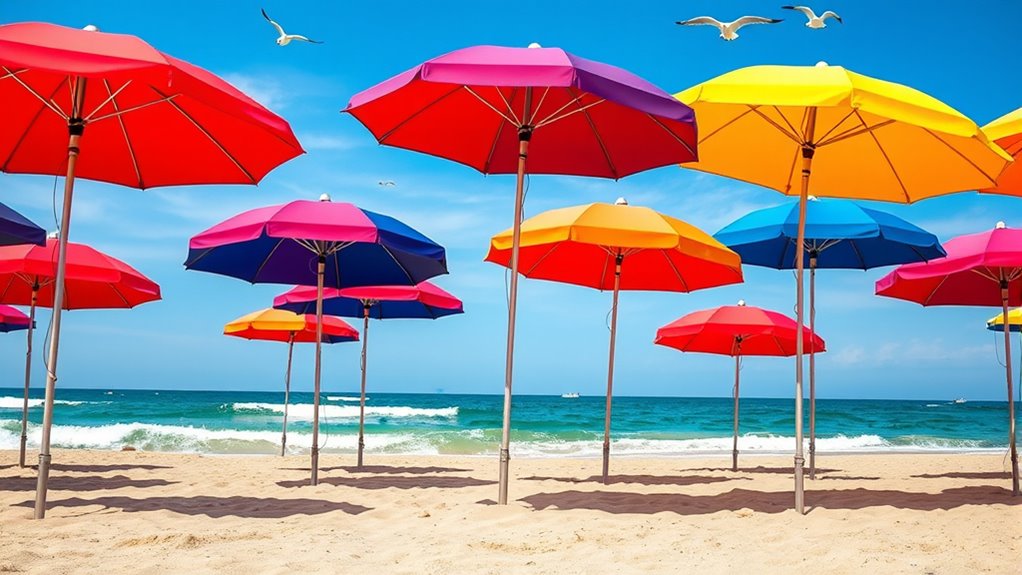 top windproof beach umbrellas