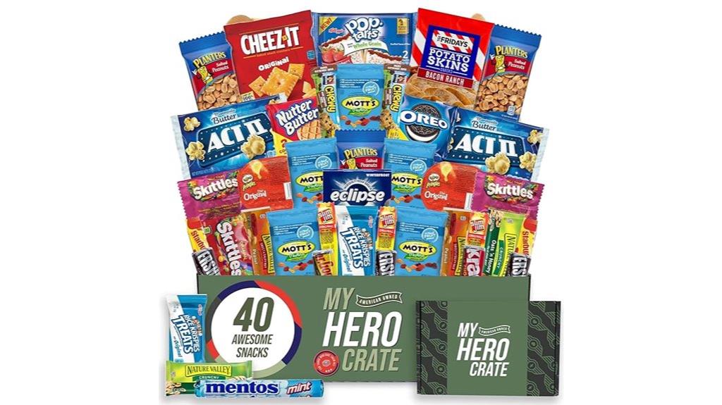 variety military snack gift