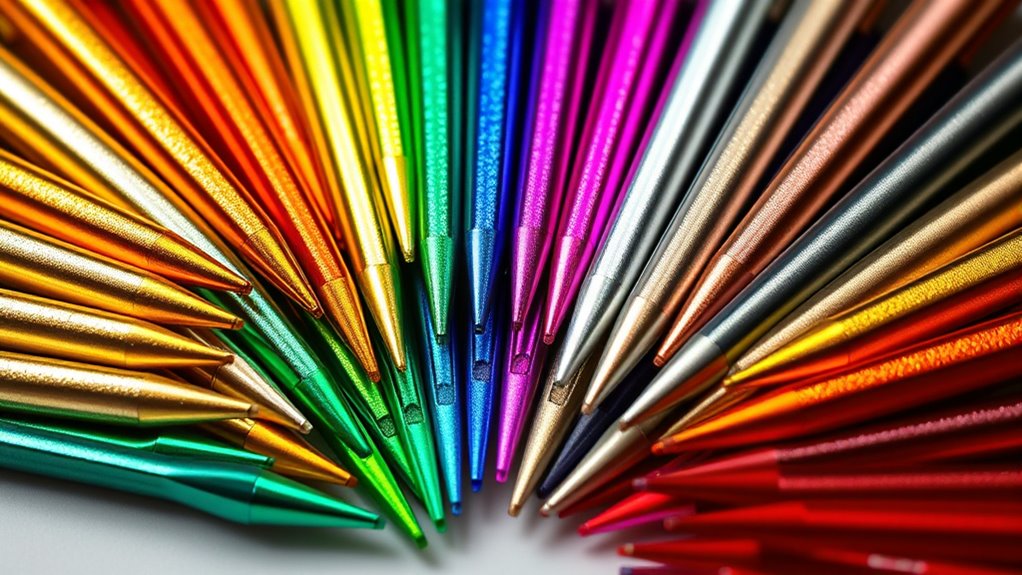 vibrant metallic gel pens