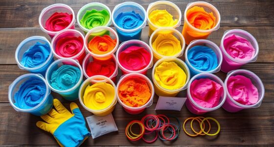 vibrant tie dye kit selection