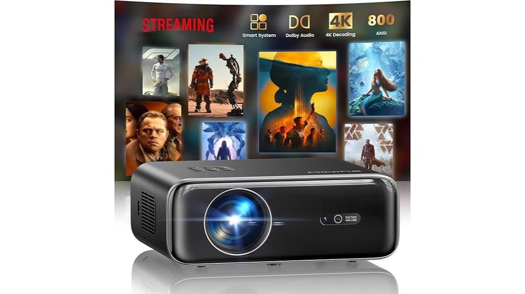 wireless outdoor projection device