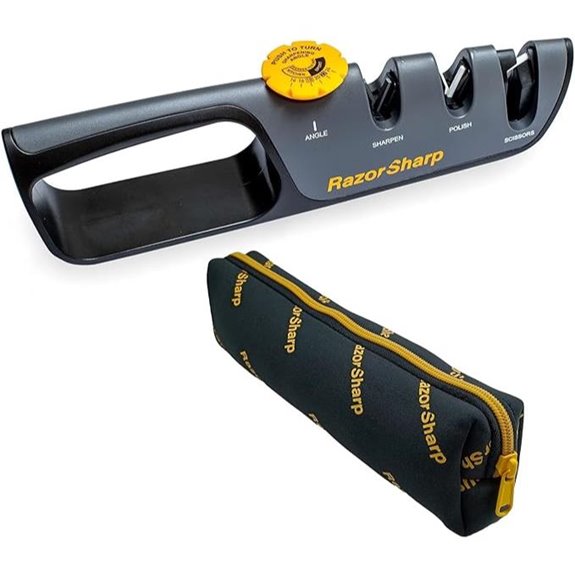RazorSharp Knife Sharpener with Adjustable Guide