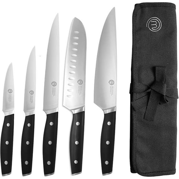 MasterChef Chef Knife Set with Bag and 5 Knives