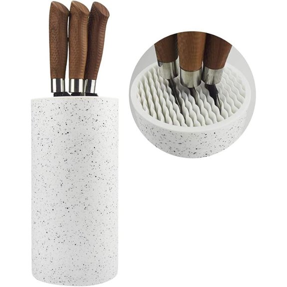 Toosbuc Round Knife Block Holder Space-Saving Kitchen Organizer