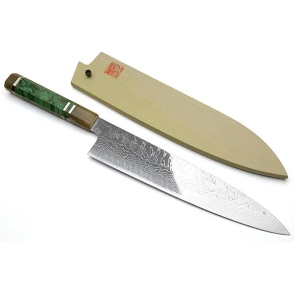 Yoshihiro Damascus SG2 Gyuto Chef's Knife (9.5'')