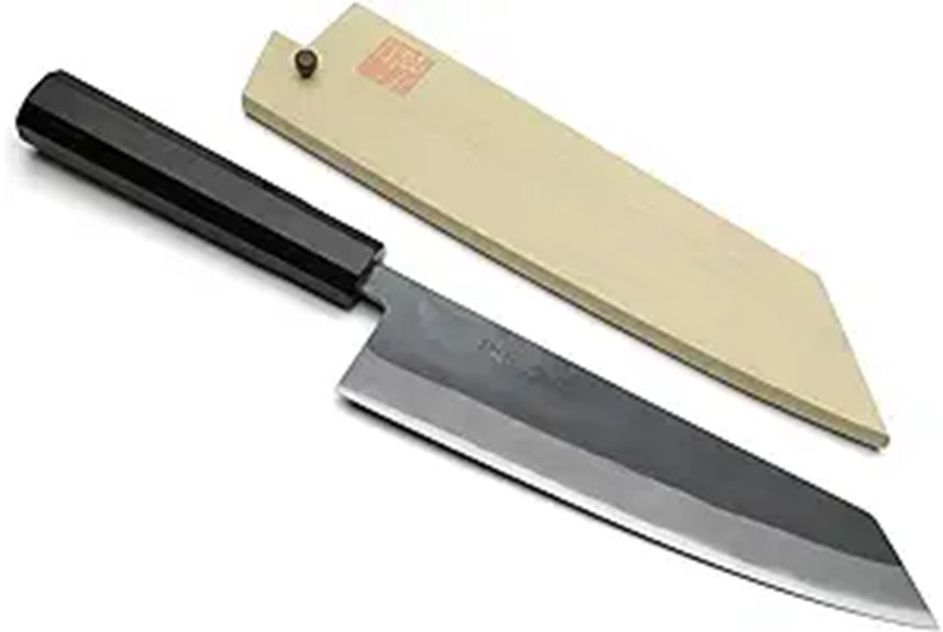 Yoshihiro Kiritsuke Knife with Ebony Handle (8.25)