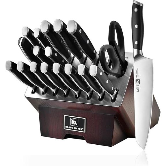 Klaus Meyer 19-Piece German Steel Knife Block Set