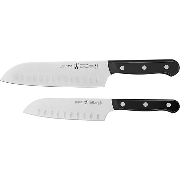 HENCKELS Solution 2-Piece Knife Set with Santoku